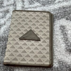 Elegant Beige Patterned Men's Card Holder
